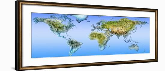 Close-Up of a World Map-null-Framed Photographic Print