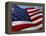 Close-up of American Flag-null-Framed Premier Image Canvas