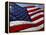 Close-up of American Flag-null-Framed Premier Image Canvas