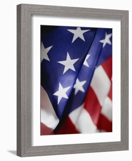 Close-up of American Flag-Rick Barrentine-Framed Photographic Print