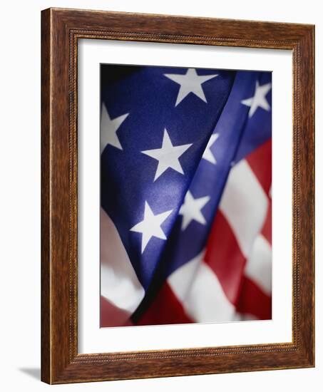 Close-up of American Flag-Rick Barrentine-Framed Photographic Print