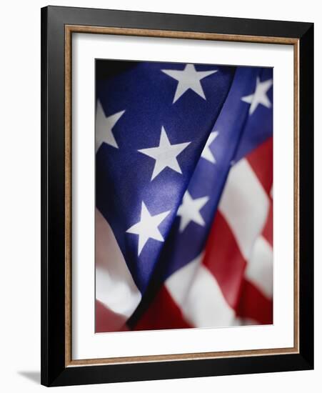 Close-up of American Flag-Rick Barrentine-Framed Photographic Print