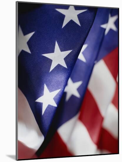 Close-up of American Flag-Rick Barrentine-Mounted Photographic Print