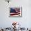 Close-up of American Flag-null-Framed Photographic Print displayed on a wall