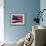 Close-up of American Flag-null-Framed Photographic Print displayed on a wall