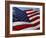 Close-up of American Flag-null-Framed Photographic Print