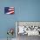 Close-up of an American Flag Waving in the Wind-null-Mounted Photographic Print displayed on a wall