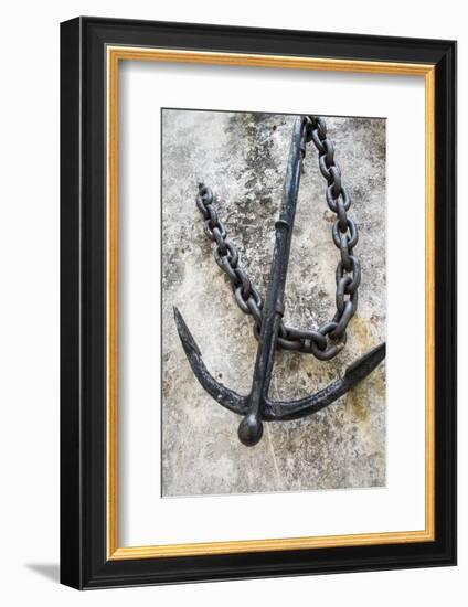Close Up of an Anchor in Pirates Alley, Charleston, South Carolina. USA-Julien McRoberts-Framed Photographic Print