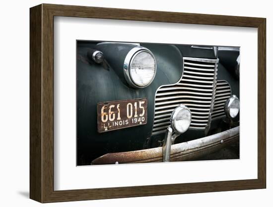 Close-Up of an Antique Car, Dwight, Illinois Route 66-Julien McRoberts-Framed Photographic Print