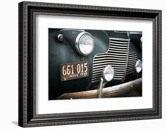 Close-Up of an Antique Car, Dwight, Illinois Route 66-Julien McRoberts-Framed Photographic Print