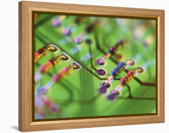 Close-up of An Electronic Circuit Board.-Tek Image-Framed Premier Image Canvas