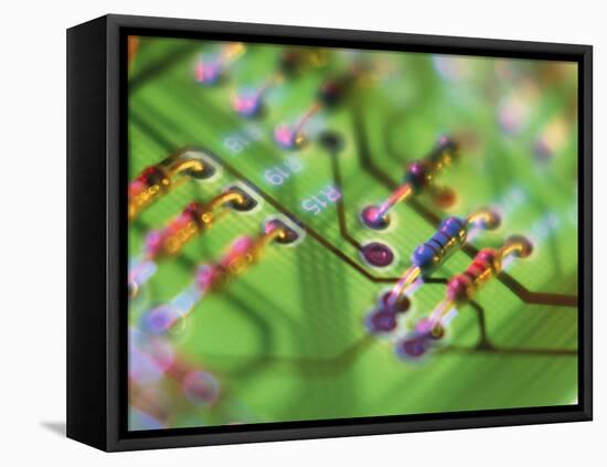 Close-up of An Electronic Circuit Board.-Tek Image-Framed Premier Image Canvas
