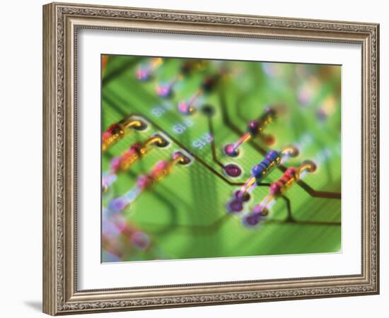 Close-up of An Electronic Circuit Board.-Tek Image-Framed Photographic Print