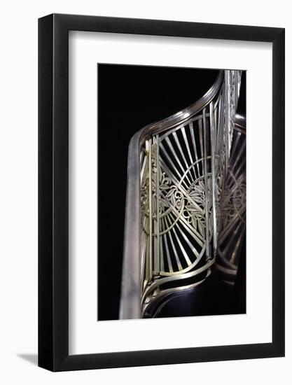 Close-Up of Art Deco Stairway Metalwork, Two North Riverside Plaza, 400 West Madison Street-null-Framed Photographic Print