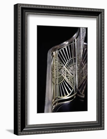 Close-Up of Art Deco Stairway Metalwork, Two North Riverside Plaza, 400 West Madison Street-null-Framed Photographic Print