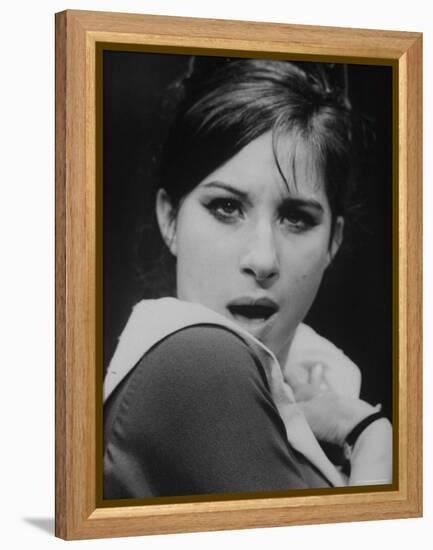 Close Up of Barbra Streisand in Scene from Stage Production "I Can Get It for You Wholesale."-George Silk-Framed Premier Image Canvas