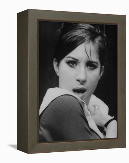 Close Up of Barbra Streisand in Scene from Stage Production "I Can Get It for You Wholesale."-George Silk-Framed Premier Image Canvas