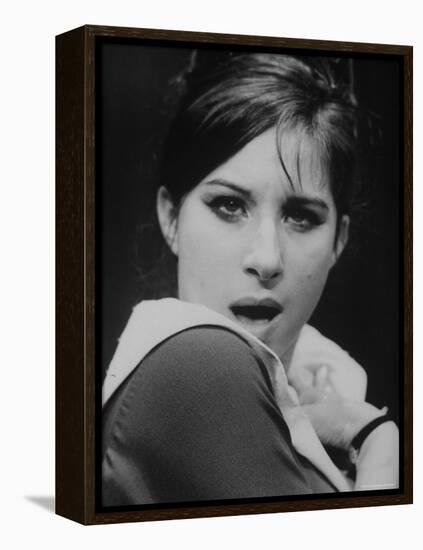 Close Up of Barbra Streisand in Scene from Stage Production "I Can Get It for You Wholesale."-George Silk-Framed Premier Image Canvas