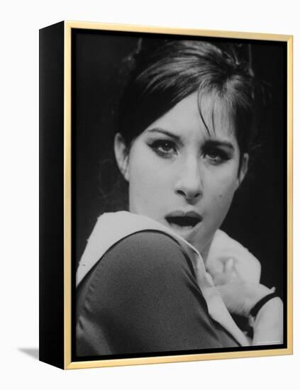 Close Up of Barbra Streisand in Scene from Stage Production "I Can Get It for You Wholesale."-George Silk-Framed Premier Image Canvas