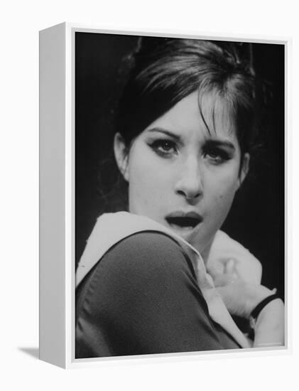 Close Up of Barbra Streisand in Scene from Stage Production "I Can Get It for You Wholesale."-George Silk-Framed Premier Image Canvas