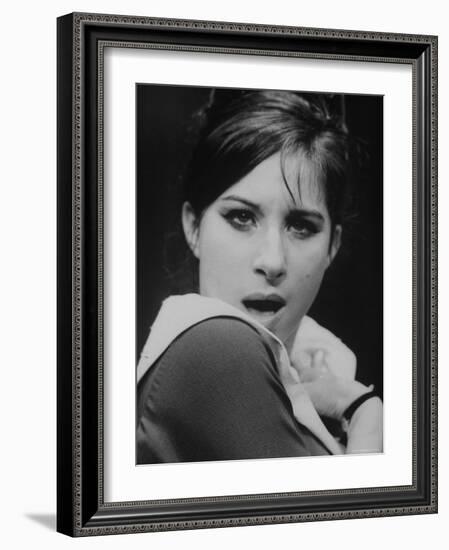 Close Up of Barbra Streisand in Scene from Stage Production "I Can Get It for You Wholesale."-George Silk-Framed Premium Photographic Print