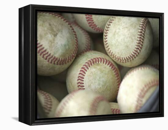 Close-up of Baseballs-null-Framed Premier Image Canvas