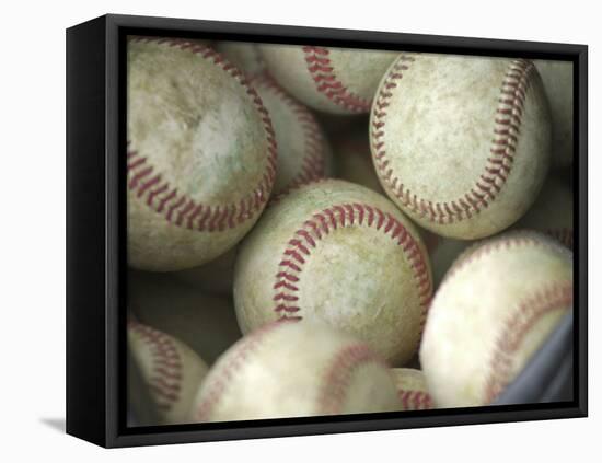 Close-up of Baseballs-null-Framed Premier Image Canvas