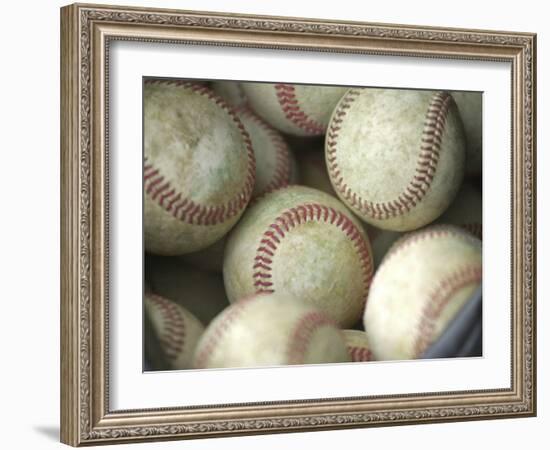 Close-up of Baseballs-null-Framed Photographic Print