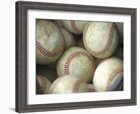 Close-up of Baseballs-null-Framed Photographic Print