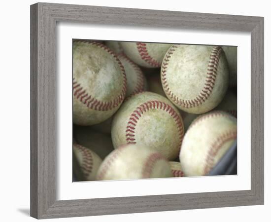 Close-up of Baseballs-null-Framed Photographic Print