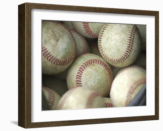 Close-up of Baseballs-null-Framed Photographic Print