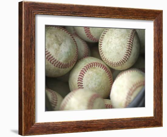 Close-up of Baseballs-null-Framed Photographic Print