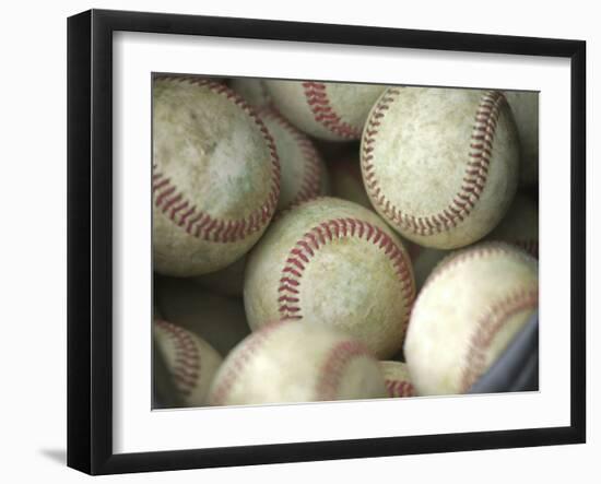 Close-up of Baseballs-null-Framed Photographic Print