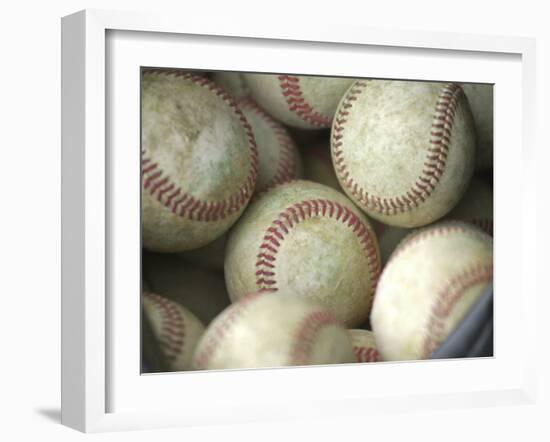 Close-up of Baseballs-null-Framed Photographic Print