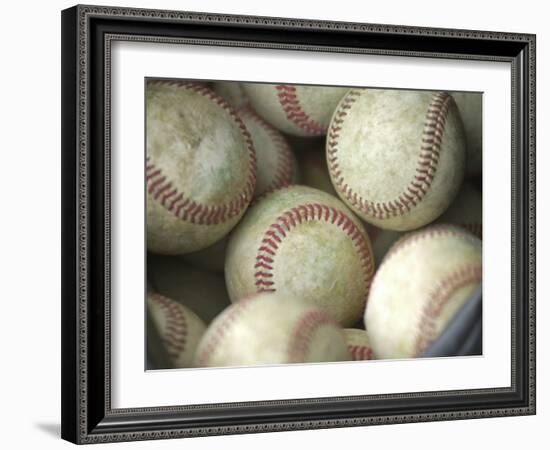 Close-up of Baseballs-null-Framed Photographic Print