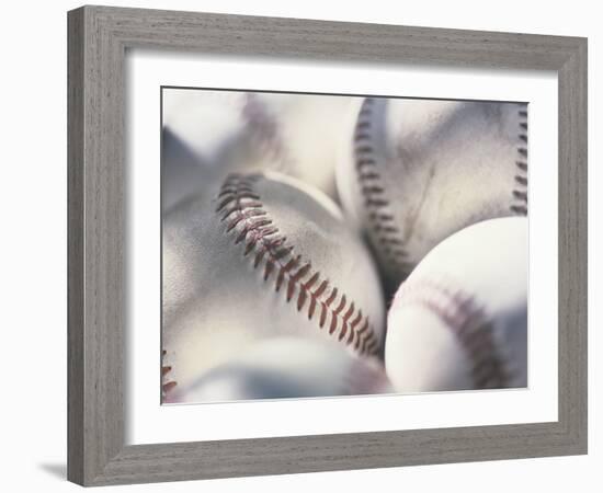 Close-up of Baseballs-null-Framed Photographic Print