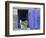 Close-Up of Blue Shutter, Window and Yellow Pansies, Villefranche Sur Mer, Provence, France-Bruno Morandi-Framed Photographic Print