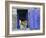 Close-Up of Blue Shutter, Window and Yellow Pansies, Villefranche Sur Mer, Provence, France-Bruno Morandi-Framed Photographic Print