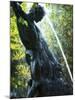 Close-up of Bronze Statue and Fountain in Mariatorget Square, Stockholm, Sweden-Nancy & Steve Ross-Mounted Photographic Print