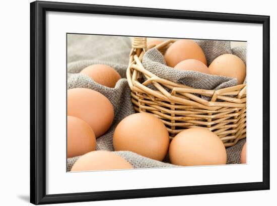 Close-Up of Brown Eggs-Morganka-Framed Photographic Print