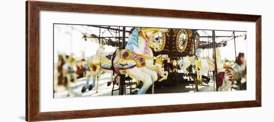 Close-Up of Carousel Horses, Coney Island, Brooklyn, New York City, New York State, USA-null-Framed Photographic Print