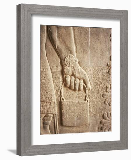 Close up of Carved Relief, Nimrud, Iraq, Middle East-Nico Tondini-Framed Photographic Print