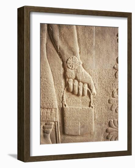 Close up of Carved Relief, Nimrud, Iraq, Middle East-Nico Tondini-Framed Photographic Print