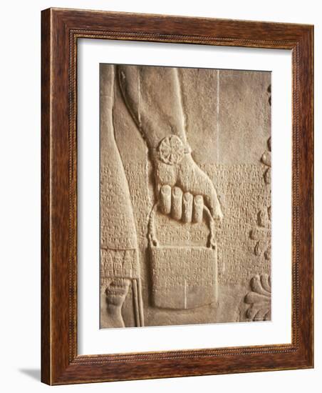 Close up of Carved Relief, Nimrud, Iraq, Middle East-Nico Tondini-Framed Photographic Print