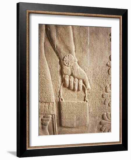 Close up of Carved Relief, Nimrud, Iraq, Middle East-Nico Tondini-Framed Photographic Print