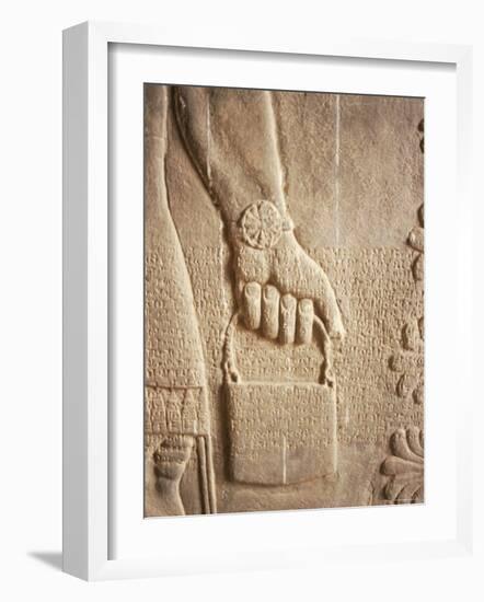Close up of Carved Relief, Nimrud, Iraq, Middle East-Nico Tondini-Framed Photographic Print