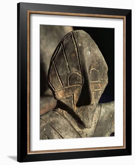 Close-Up of Carving, Vinca Culture, Belgrade Museum, Serbia-Adam Woolfitt-Framed Photographic Print