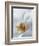 Close Up of Center of White Orchid with Yellow Center-null-Framed Photographic Print