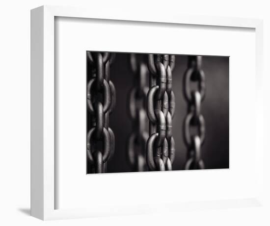 Close Up of Chain Links-David H. Wells-Framed Photographic Print