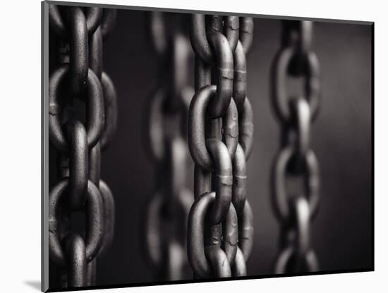 Close Up of Chain Links-David H. Wells-Mounted Photographic Print